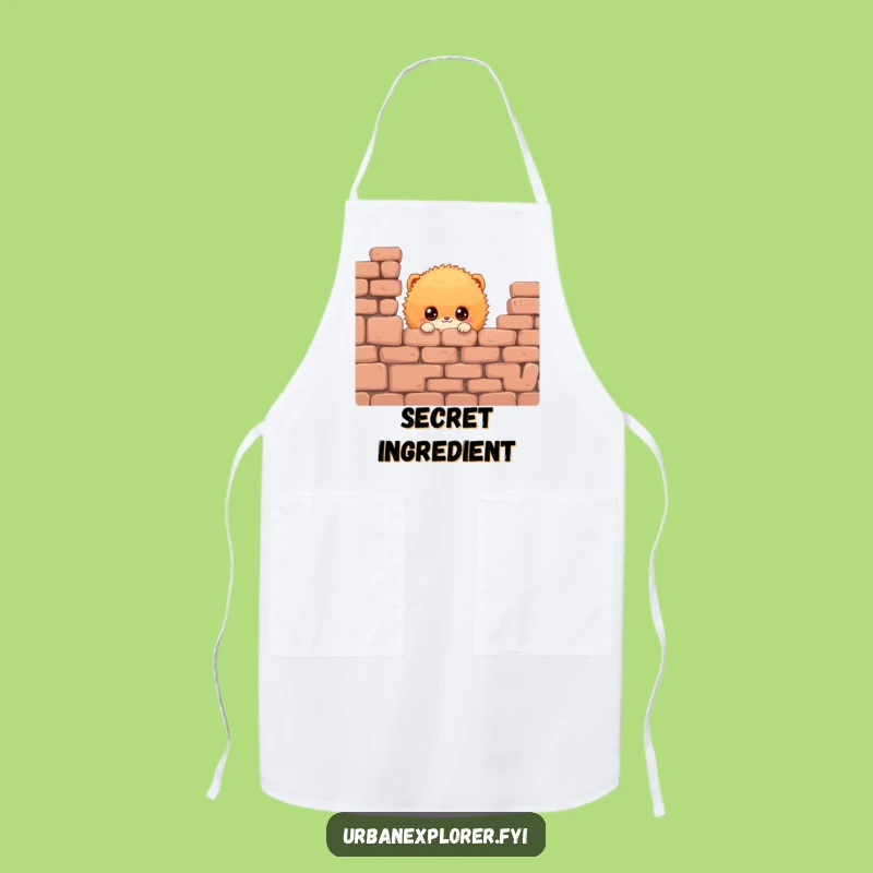 Funny Fluffy Creature Apron: Curious Kitchen Helper, Hilarious Gift