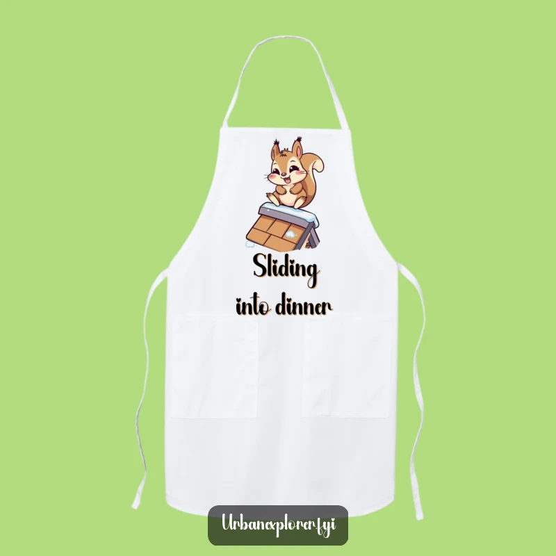 Funny Kawaii Squirrel Apron - Hilarious Kitchen Fun for Chefs