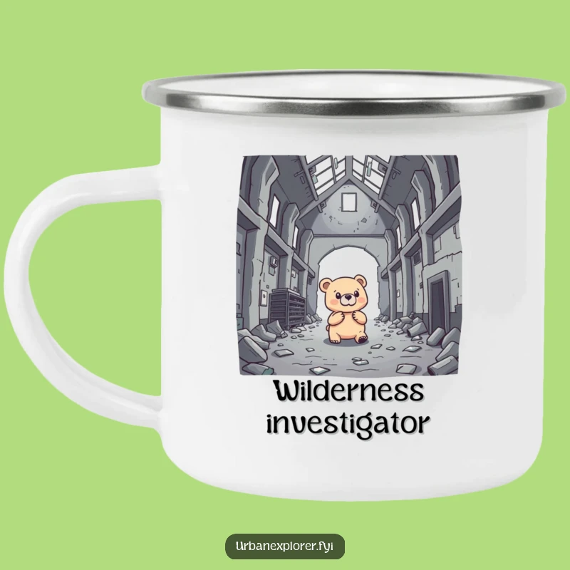 Funny Bear Warehouse Camping Mug - Adventure Fuel & Bold Humor