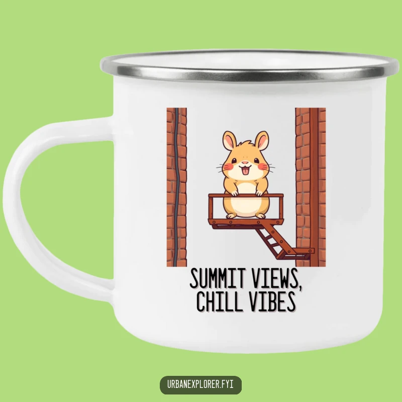 Funny Capybara Camping Mug: Durable Cartoon Character Drinkware Gift