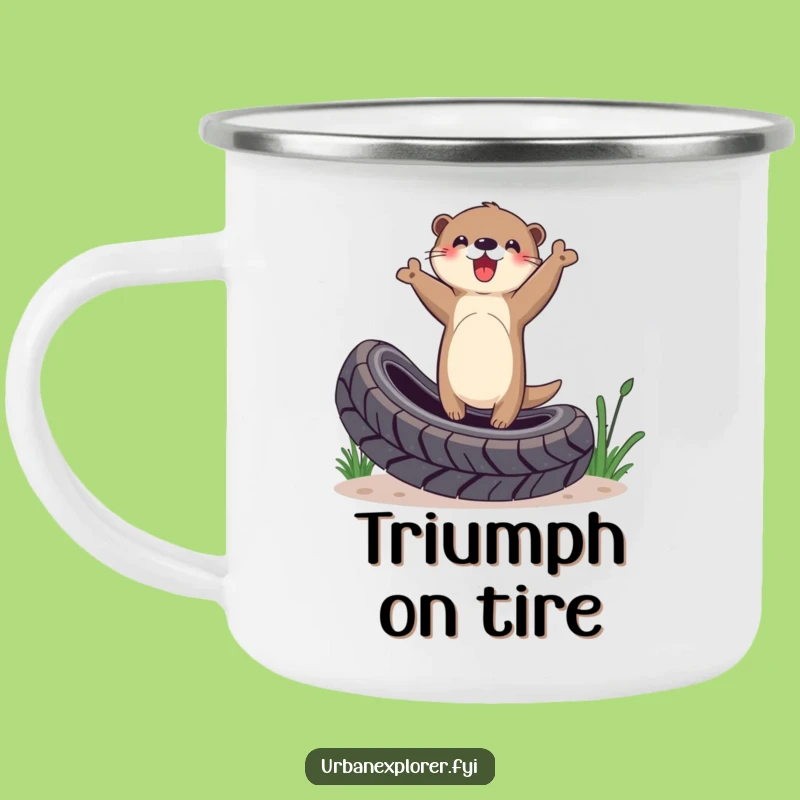 Funny Otter Victory Campfire Mug: Durable & Hilarious Gift for Trail Blazers!