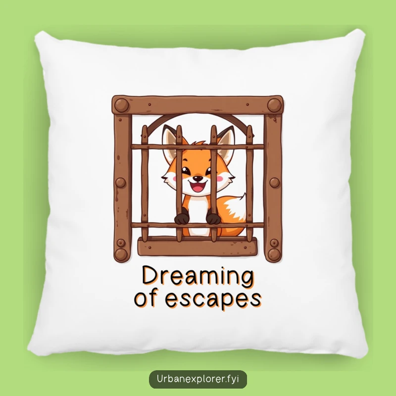 Funny Fox Window Pillow: Cozy Mystery, Brave Comfort, Perfect Funny Gift!