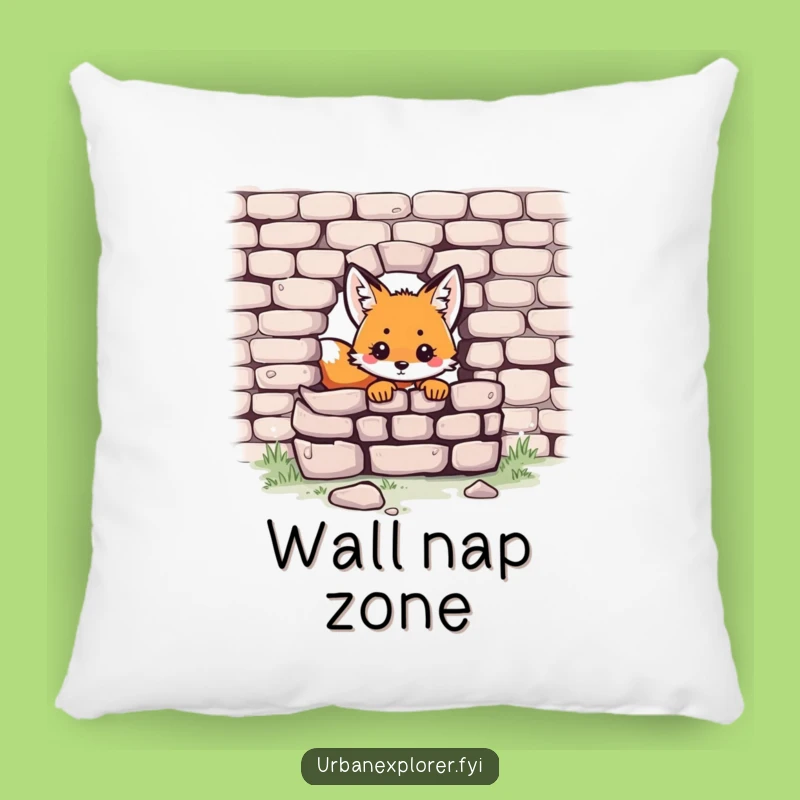 Funny Kawaii Fox Pillow: Cozy Brick Comfort, Playful Accent Pillow Gift