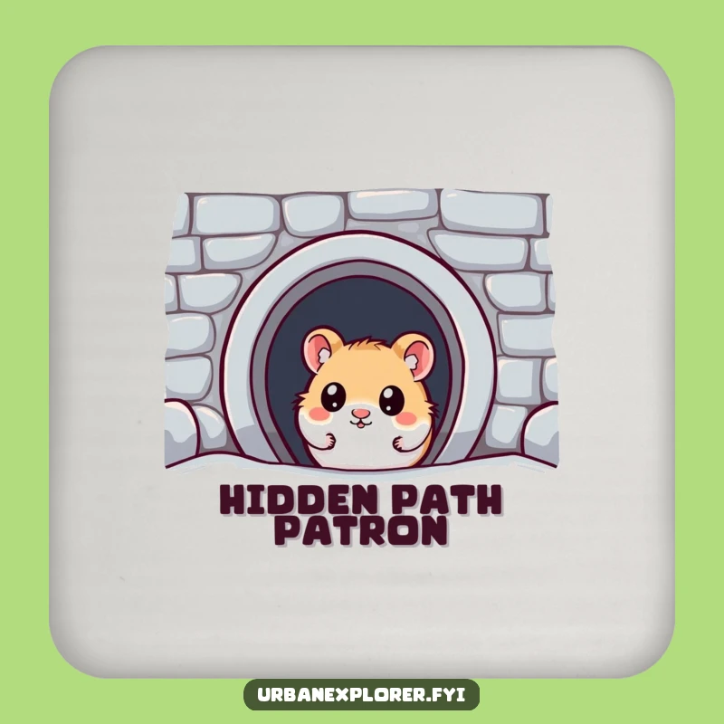 Funny Kawaii Hamster Coaster - Hilarious Subway Entrance Drink Protector