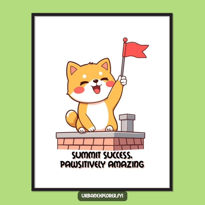 Funny Free Printable Shiba Inu Wall Art - Conqueror Downloadable Decor