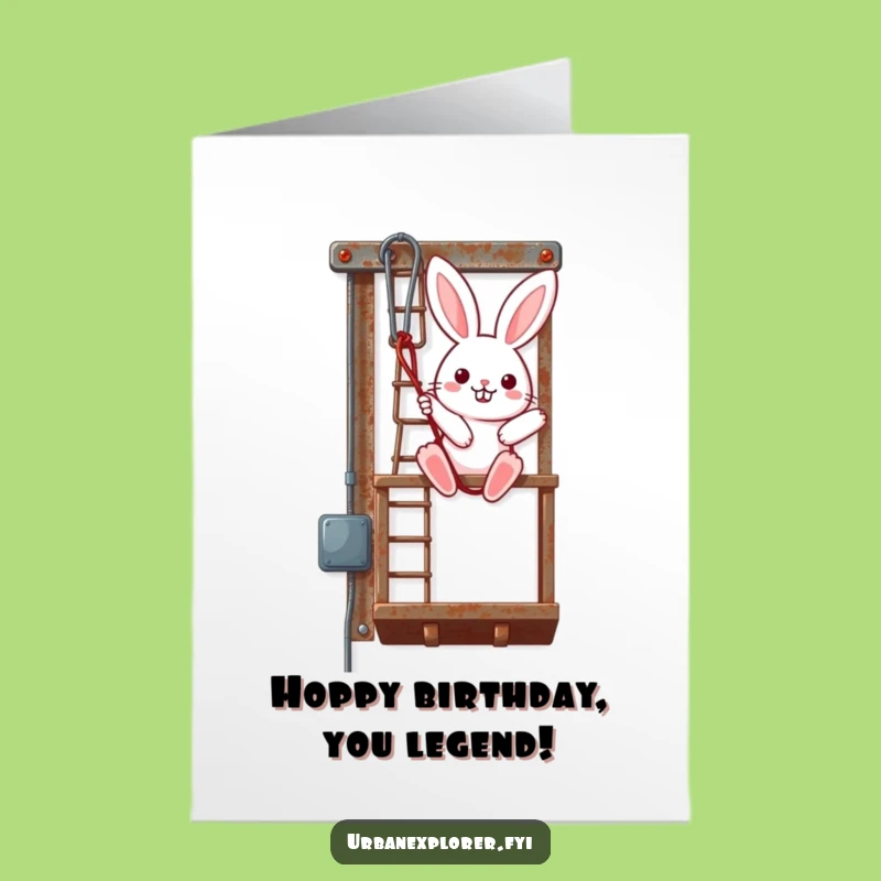 Free Printable Kawaii Bunny Birthday Card - Funny Downloadable Fun for A Hoppy Celebration