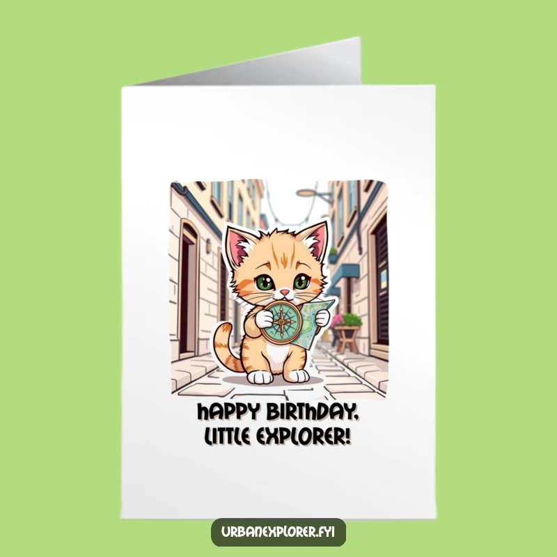 Free Printable Kitten Birthday Card: Alley Cat Adventure!