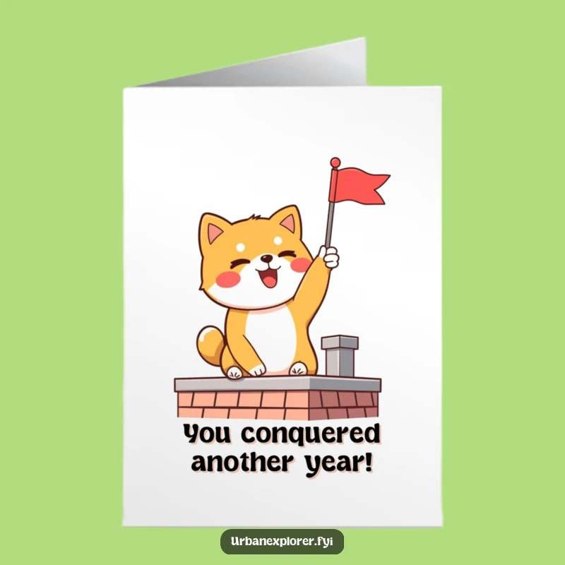 Free Printable Funny Shiba Inu Birthday Card - Top Dog Downloadable Gift