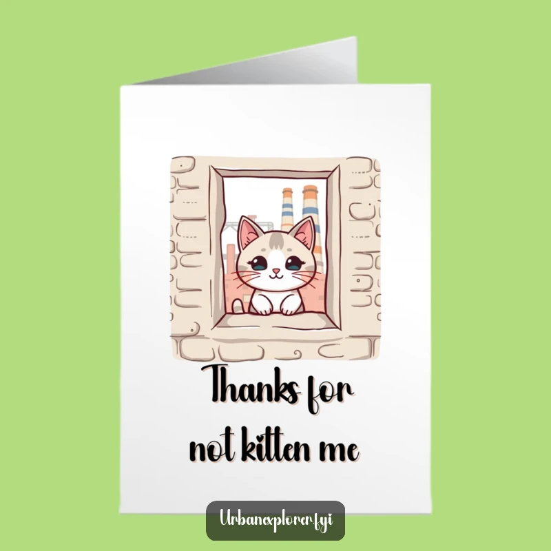 Free Printable Kawaii Cat Thank You Card: Cute & Funny DIY Downloadable