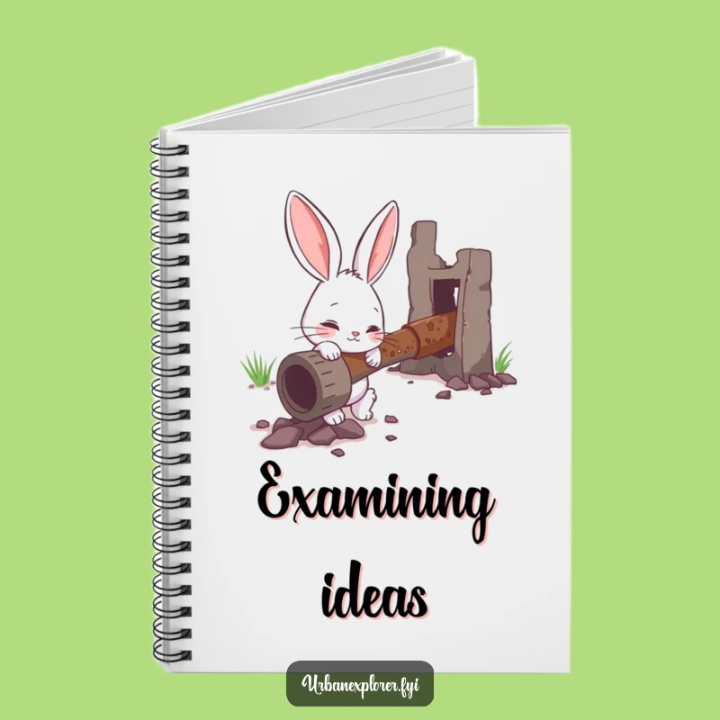 Funny Bunny Curiosity Notebook - Humorous Gift for Inquisitive Minds