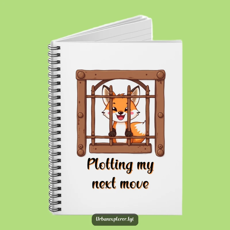 Funny Fox Window Notebook: Brave Ideas Capture, Perfect Funny Gift for Thinkers!