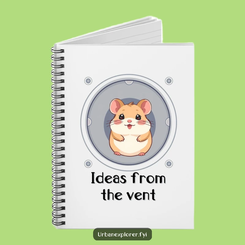 Funny Hamster Notebook: Cheerful Vent Journal, Gift for Organizers