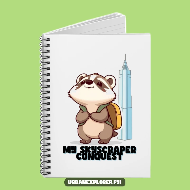 Funny Kawaii Badger Notebook: Jot Down Big Plans with a Smile