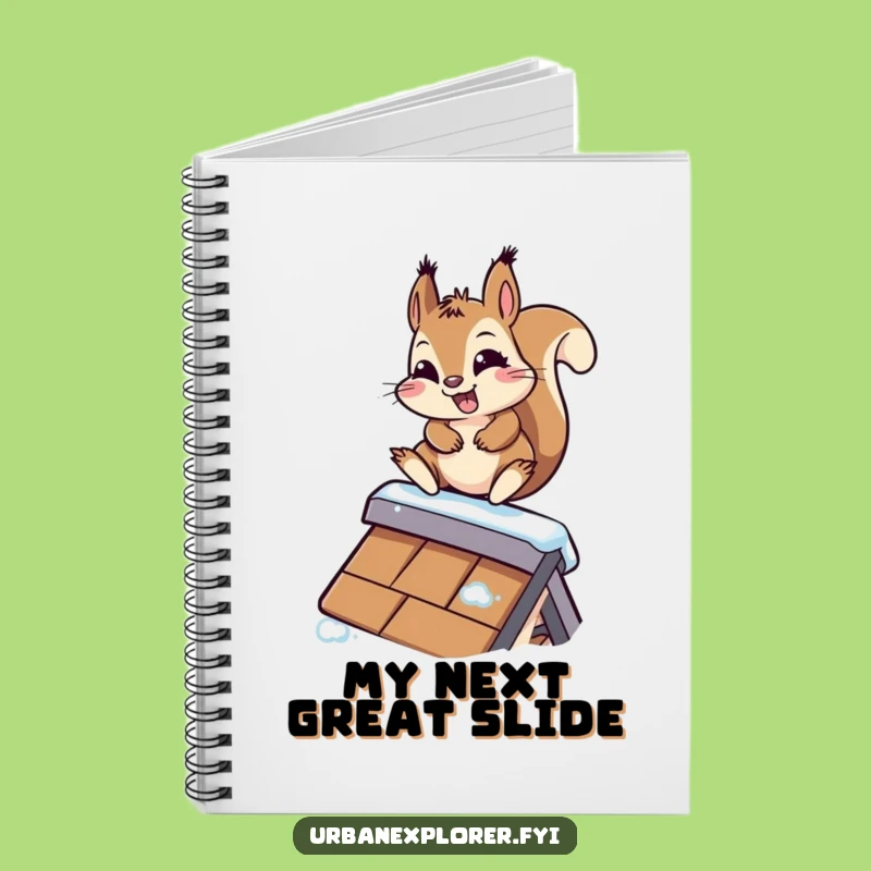 Funny Kawaii Squirrel Notebook - Hilarious Journal for Rooftop Ideas