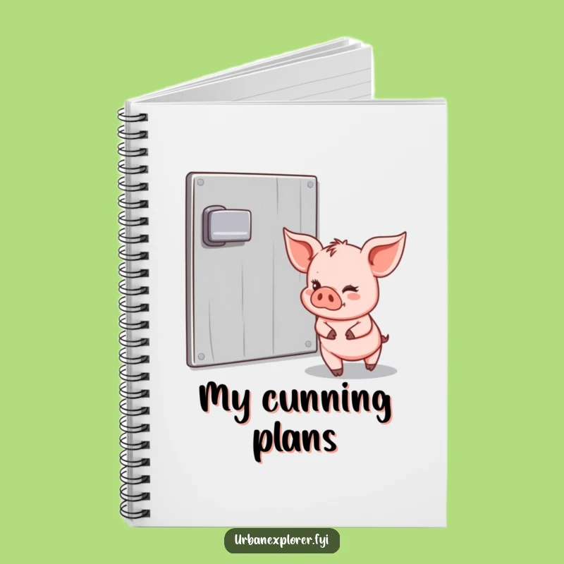 Funny Piglet Escape Notebook: Jot Down Your Plans with This Hilarious Gift!