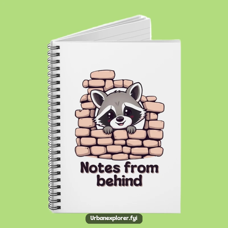 Funny Raccoon Notebook - Humorous Gift for Creative Peekers