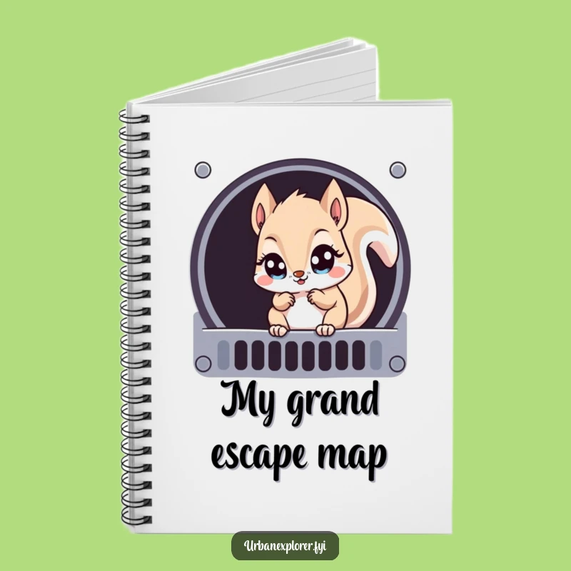 Funny Kawaii Squirrel Notebook: Jot Down Ideas with a Grin