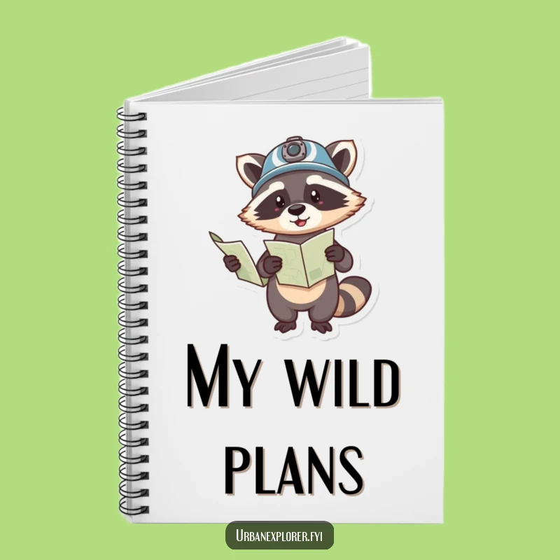 Funny Raccoon Adventure Notebook: Plan Your Escapades with This Funny Gift