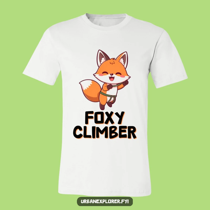 Funny Kawaii Fox Grappler T-Shirt - Enthusiastic Adventure Character Tee