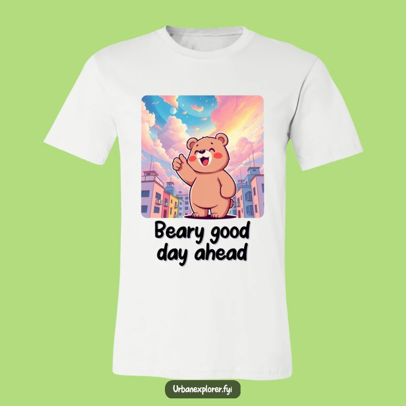 Funny Bear Sky T-Shirt: Whimsical Wonder Tee for Dreamers