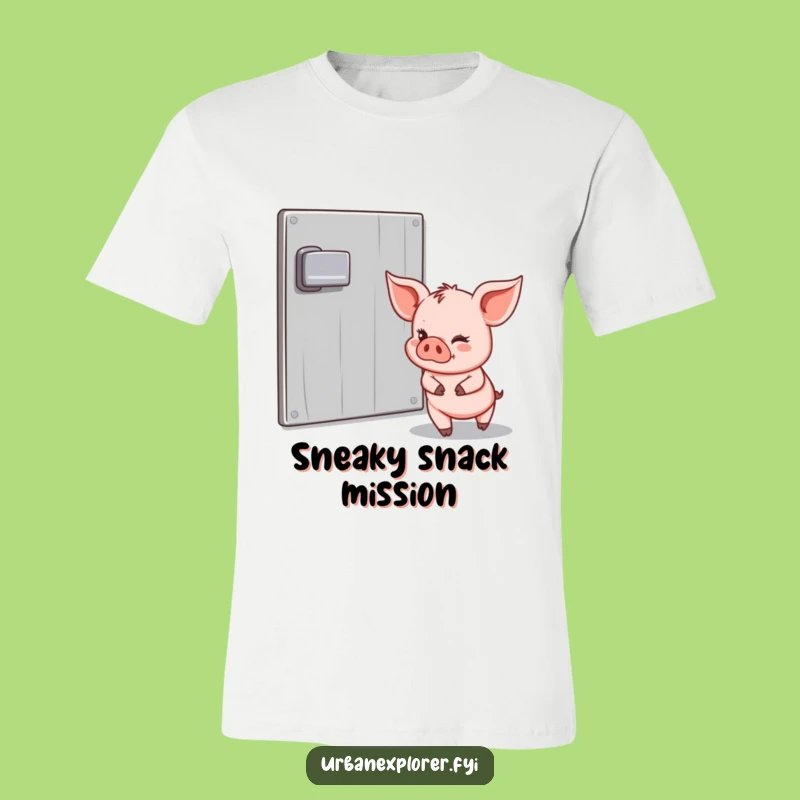 Funny Piglet Sneak T-Shirt: Hilarious Adventure Tee, Perfect Funny Gift!