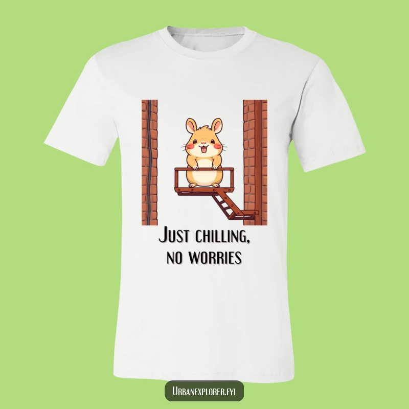 Funny Capybara Balancing T-Shirt: Comedic Character Apparel for Fun Lovers