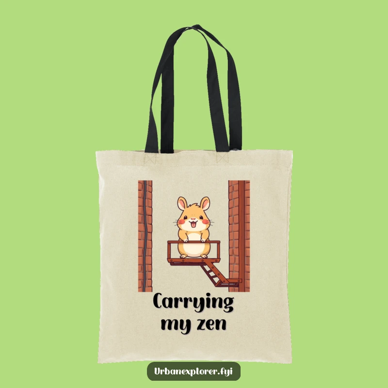 Funny Capybara Tote Bag: Durable Cartoon Character Accessory for Errands