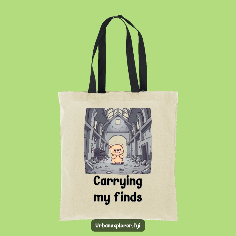 Funny Bear Warehouse Tote Bag - Durable & Humorous Adventure Gear