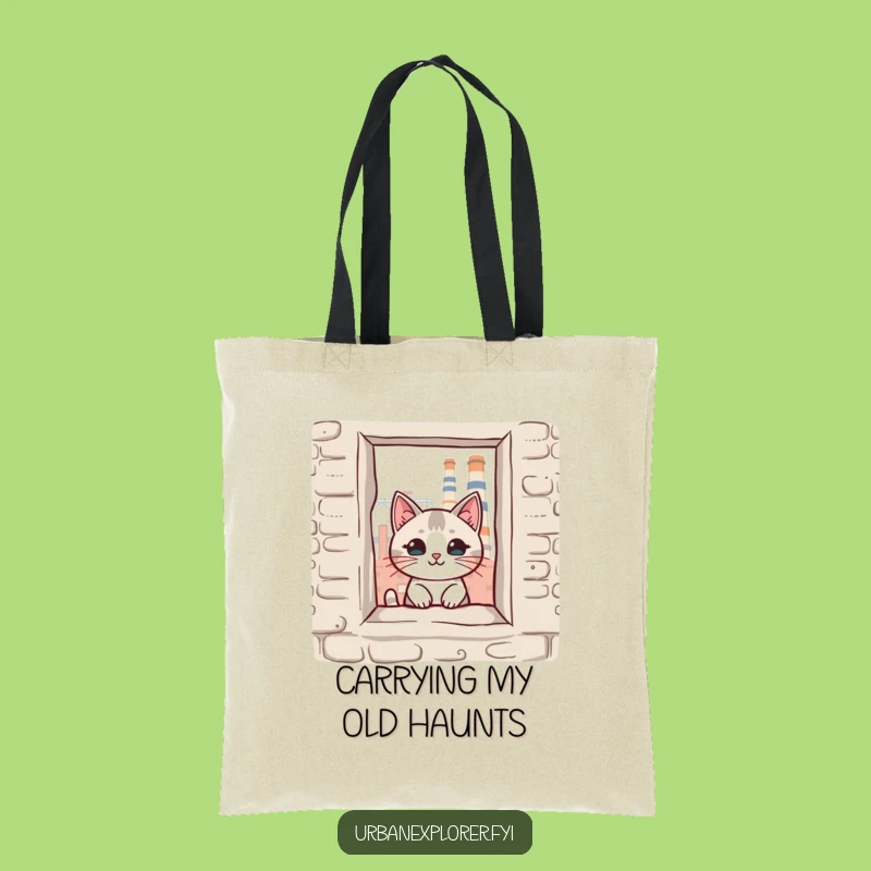 Funny Kawaii Cat Factory Tote Bag - Spacious & Hilarious Carry-All Gift